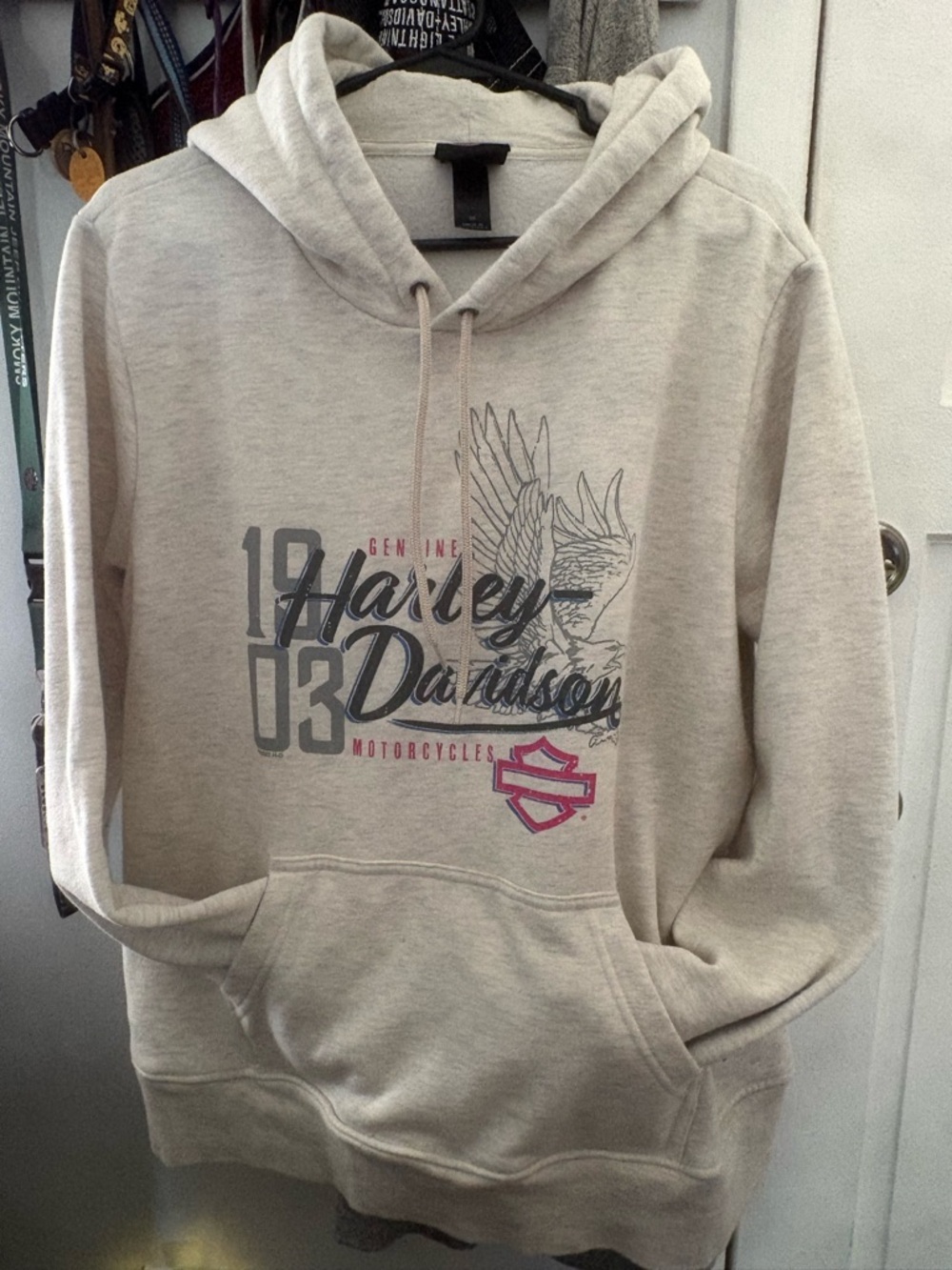 Harley-Davidson Women’s Light Gray Logo Hoodie
